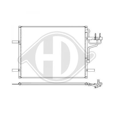 Diederichs Kondensator, Klimaanlage [Hersteller-Nr. DCC1180] für Fiat, Ford von DIEDERICHS