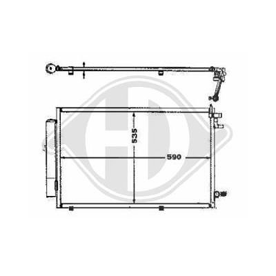 Diederichs Kondensator, Klimaanlage [Hersteller-Nr. DCC1640] für Ford von DIEDERICHS