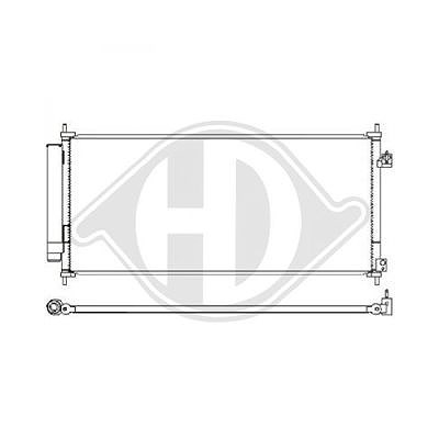 Diederichs Kondensator, Klimaanlage [Hersteller-Nr. DCC1664] für Honda von DIEDERICHS