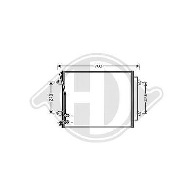 Diederichs Kondensator, Klimaanlage [Hersteller-Nr. DCC1858] für VW von DIEDERICHS