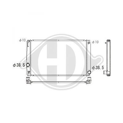 Diederichs Kühler, Motorkühlung [Hersteller-Nr. DCM3292] für Toyota von DIEDERICHS