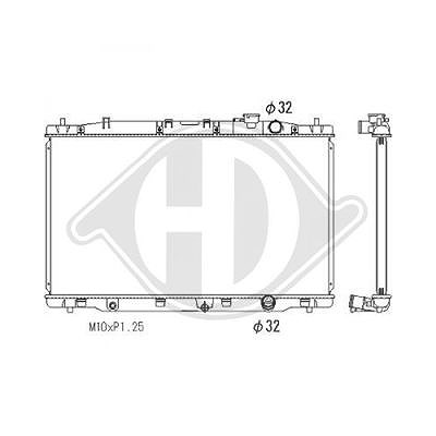 Diederichs Kühler, Motorkühlung [Hersteller-Nr. DCM3891] für Honda von DIEDERICHS