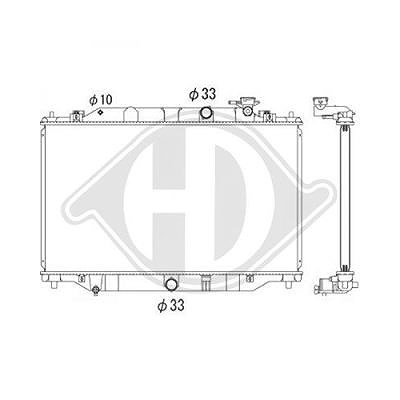 Diederichs Kühler, Motorkühlung [Hersteller-Nr. DCM2283] für Mazda von DIEDERICHS