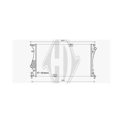 Diederichs Kühler, Motorkühlung [Hersteller-Nr. DCM2970] für Opel, Renault von DIEDERICHS