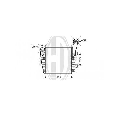 Diederichs Ladeluftkühler [Hersteller-Nr. DCA1122] für Audi, Porsche, VW von DIEDERICHS