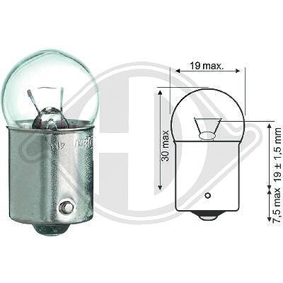 Diederichs Glühlampe, Positions-/Begrenzungsleuchte [Hersteller-Nr. LID10059] für Abarth, Alfa Romeo, Alpina, Audi, Austin, Autobianchi, BMW, Citroën, von DIEDERICHS