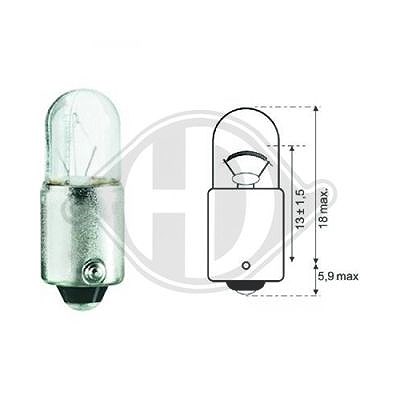 Diederichs Glühlampe, Positions-/Begrenzungsleuchte [Hersteller-Nr. LID10074] von DIEDERICHS