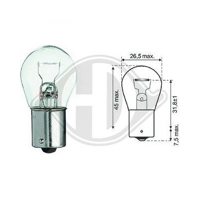 Diederichs Glühlampe, Tagfahrleuchte [Hersteller-Nr. LID10046] für Abarth, Alfa Romeo, Alpina, Audi, Austin, Autobianchi, BMW, Chevrolet, Chrysler, Ci von DIEDERICHS