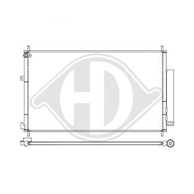 Diederichs Kondensator, Klimaanlage [Hersteller-Nr. DCC1990] für Honda von DIEDERICHS