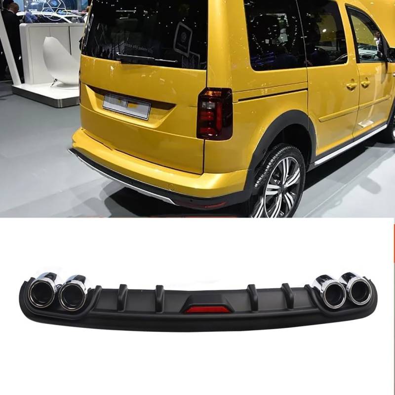 ABS Auto Heckspoiler für VW Caddy Alltrack,Auto Heckstoßstange Spoiler Heckspoiler Stoßstange Schützen Abdeckung Zubehör von DIGBYS