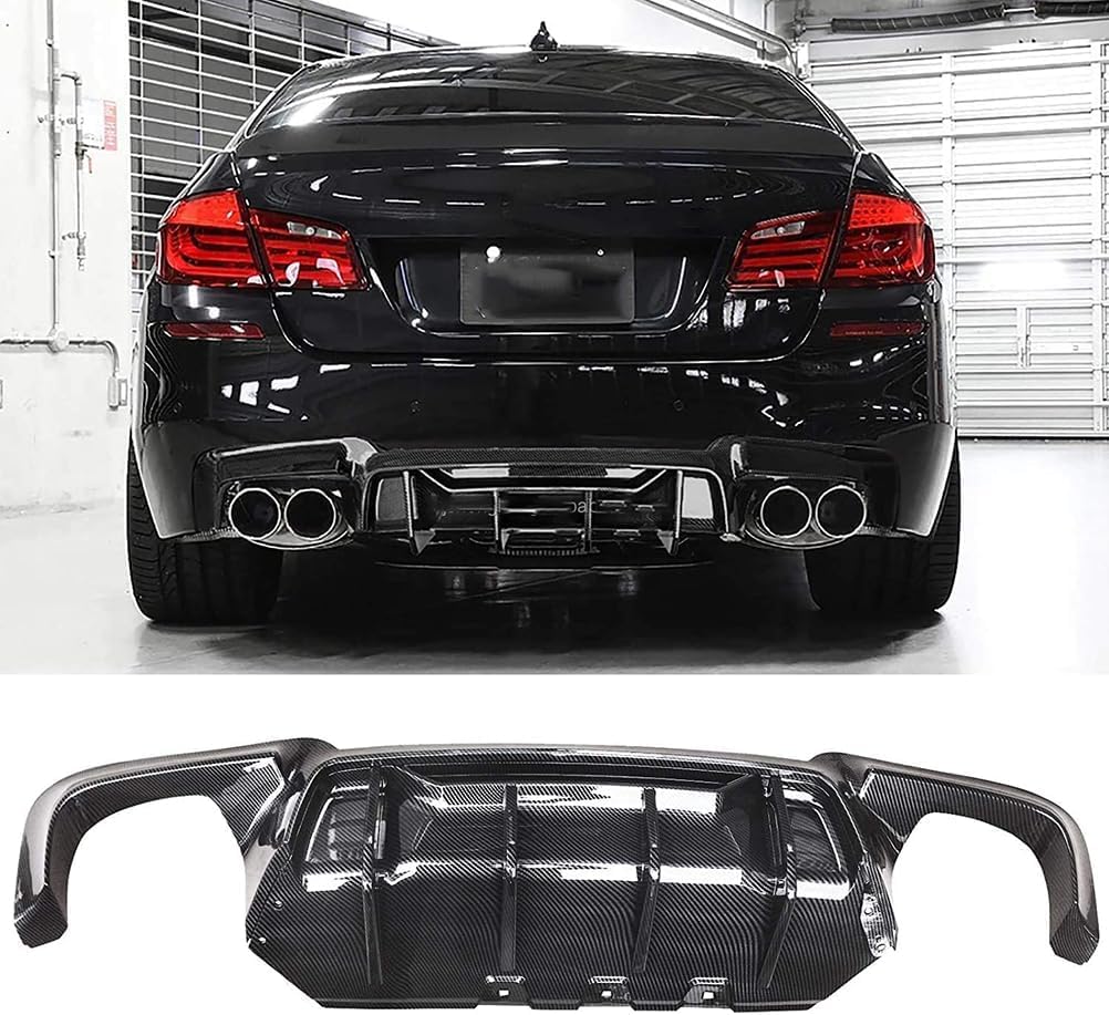 Heckdiffusor Heckstoßstange für BMW 5 Series F10 M5 2009 2010 2011 2012 2013 2014 2015 2016, Heckdiffusor, Haifischflosse Diffusor, Karosserie modifiziertes Zubehör von DIGBYS