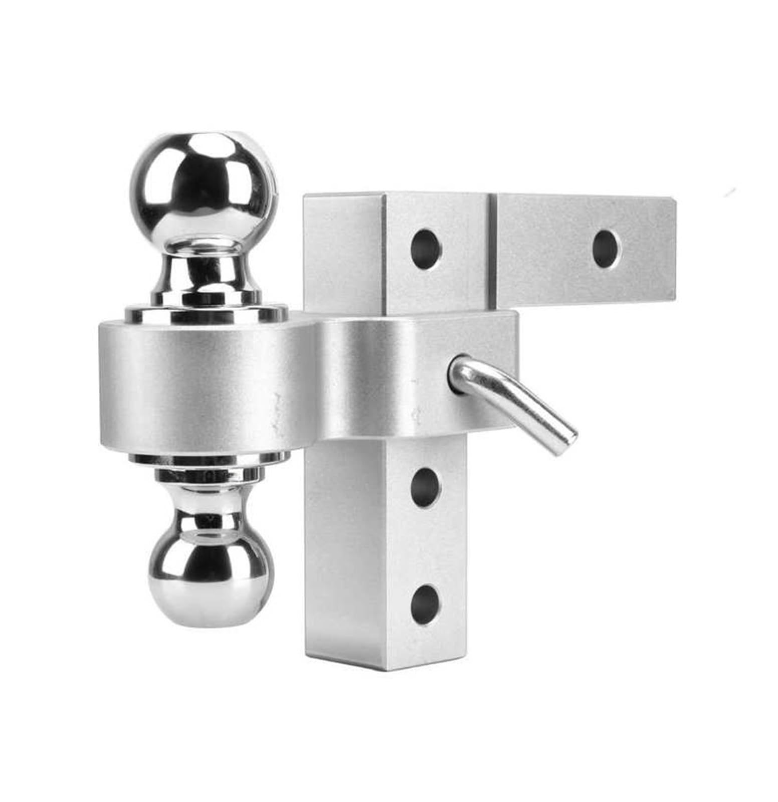 Anhängerkupplung, Auto Anhänger Arm Latch Lock Auto Anhängerkupplung Auto Anhängerkupplung Anhängerkupplung Halterung RV Zubehör for Wohnmobile for Vieh Anhänger Boote(Silver) von DIGNIFE