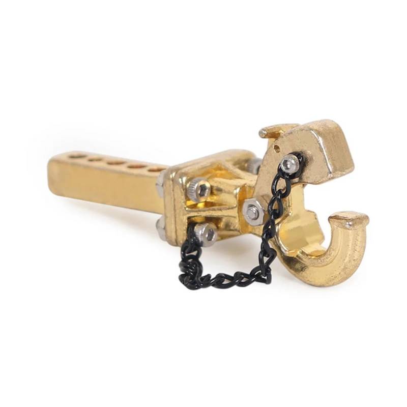 Anhängerkupplung, VOLLMETALL 1/10 Trailer Drop Hitch Receiver Abschlepphaken(Gold) von DIGNIFE