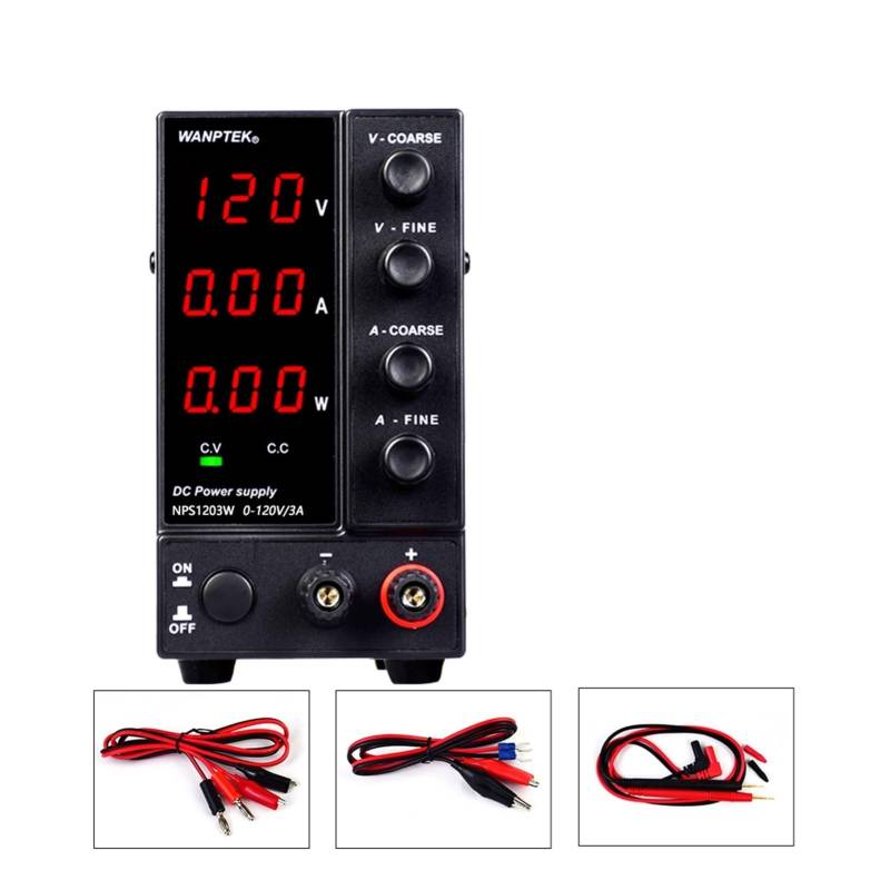 Linear Geregeltes Netzteil, DC-Laborstromversorgung einstellbar reguliert 1 0A 5A. Schalten von Stromquellenspannungsreglerstabilisatoren for den Monitor-PC(120V 3A) von DIGNIFE