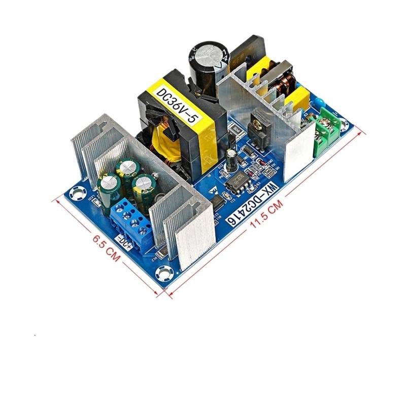 Linear Geregeltes Netzteil, Isoliertes Schaltnetzteilmodul AC 100-240 V bis DC 36 V 48 V 60 V 4 A 5 A 6 A 7 A 8 A Spannungsregler Industrie-Bare-Board(36V 5A) von DIGNIFE