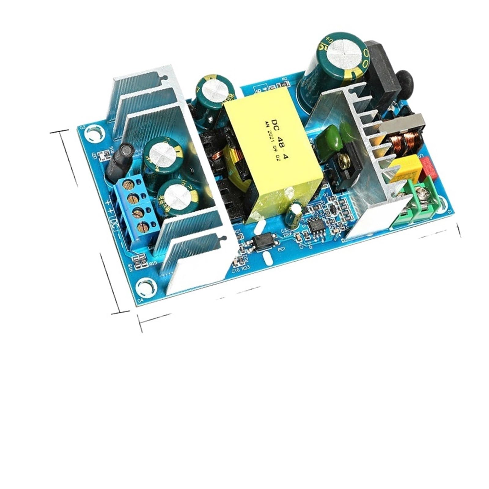 Linear Geregeltes Netzteil, Isoliertes Schaltnetzteilmodul AC 100-240 V bis DC 36 V 48 V 60 V 4 A 5 A 6 A 7 A 8 A Spannungsregler Industrie-Bare-Board(48V 4A) von DIGNIFE