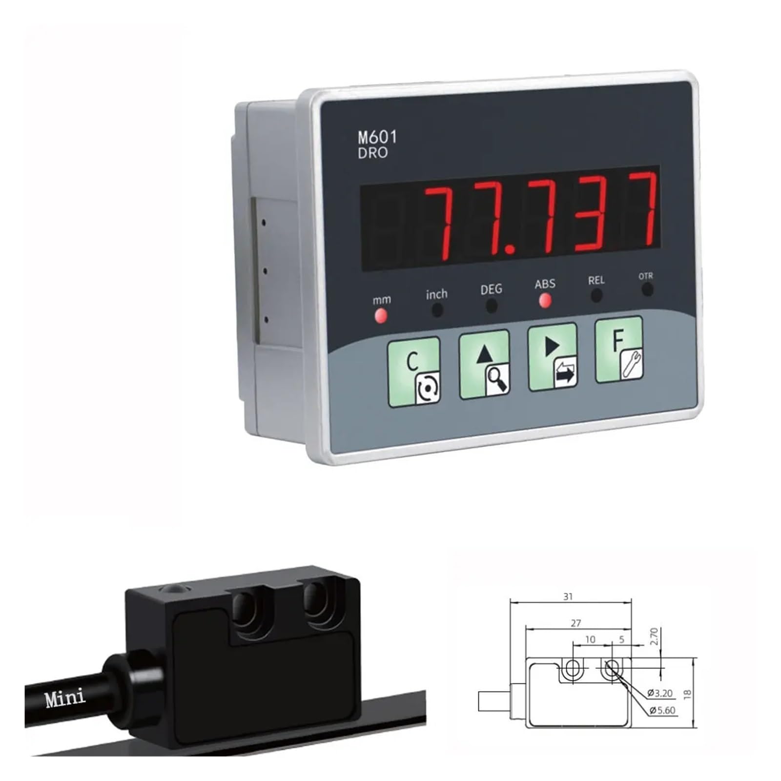 Lineare Regel, Hochpräzises magnetisches Gitterlineal, Sino-Drehmaschinen-Digitalanzeige DRO, magnetisches lineares Proportionallineal, optisches Fräslineal(10M) von DIGNIFE