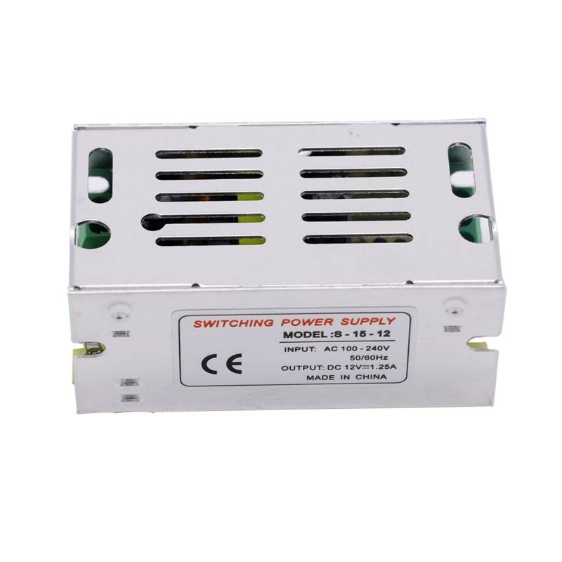 Lineare Stromversorgung, Universelles geregeltes DC-Schaltnetzteil bis 12 V 60 W 100 W 120 W 150 W 360 W 500 W 600 W 1000 W(12V-1.25A-15W) von DIGNIFE