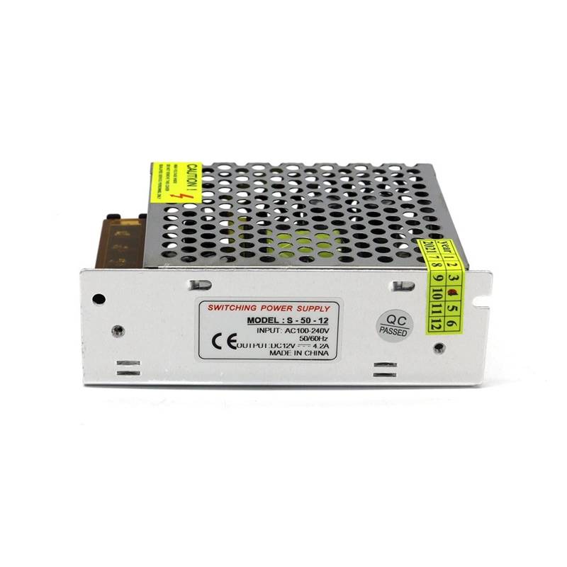 Lineare Stromversorgung, Universelles geregeltes DC-Schaltnetzteil bis 12 V 60 W 100 W 120 W 150 W 360 W 500 W 600 W 1000 W(12V-4.2A-50W) von DIGNIFE