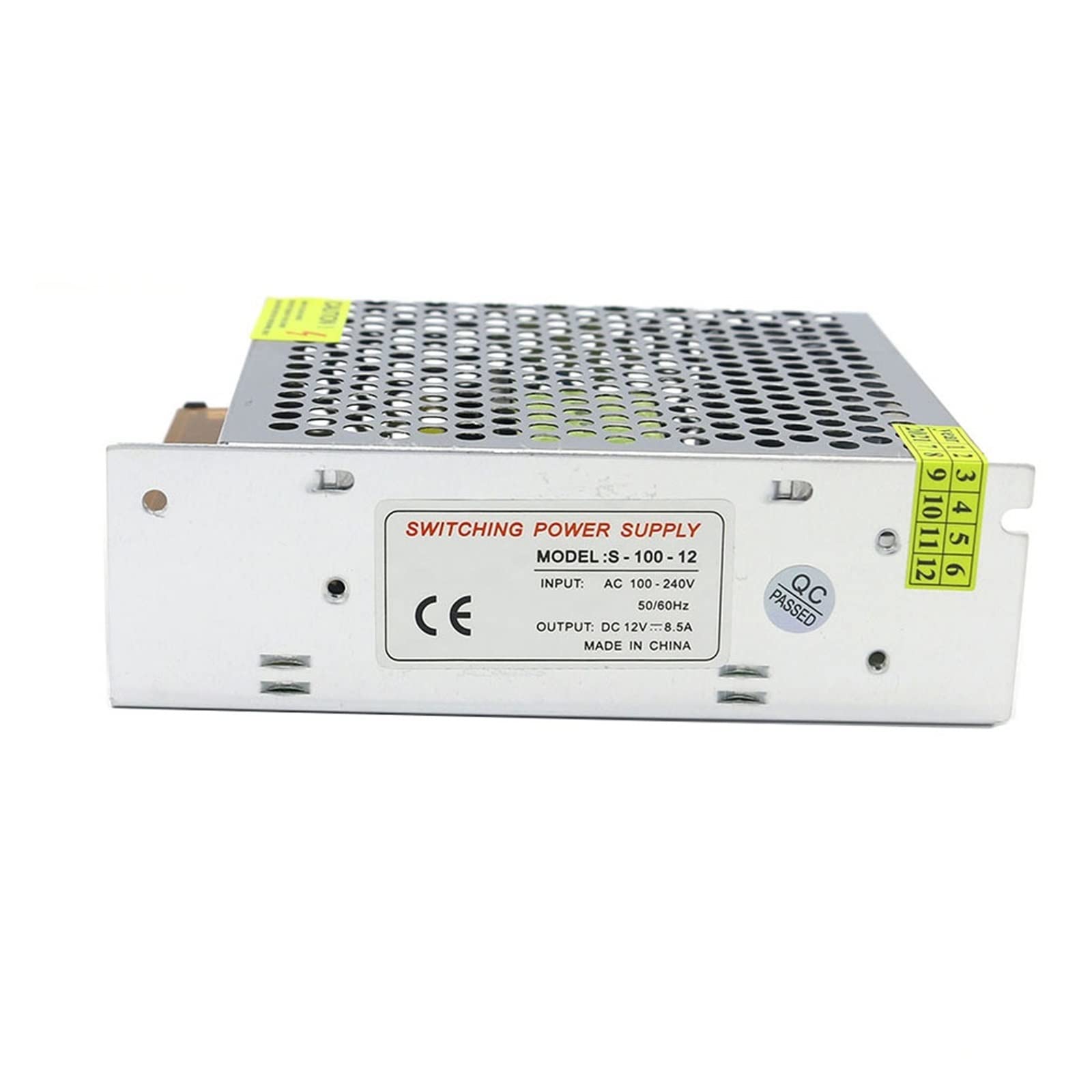 Lineare Stromversorgung, Universelles geregeltes DC-Schaltnetzteil bis 12 V 60 W 100 W 120 W 150 W 360 W 500 W 600 W 1000 W(12V-8.5A-100W) von DIGNIFE