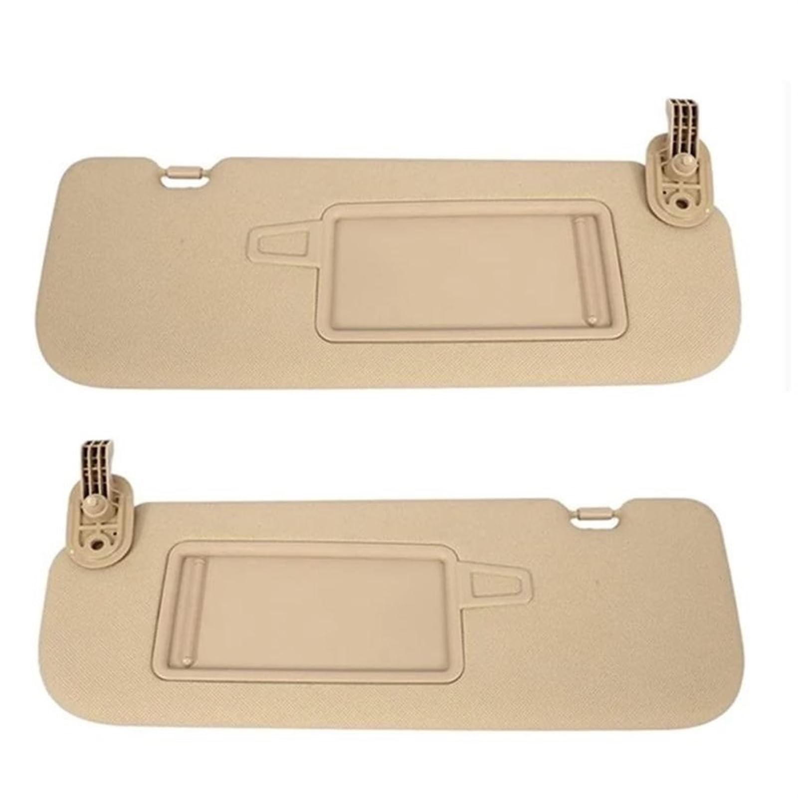 Für Hyundai Elantra 2011-2015 852103X000TX Auto Sonnenblende Beige Links Rechts Fahrerseite Sonnenschirm Sonnenblende Block Schatten Sonnenblenden-Zubehör(Beige,Pair) von DIILSXS