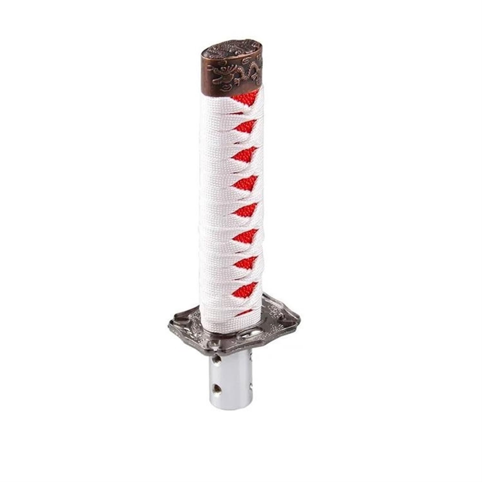 Schalthebel 15cm Universal Samurai Schwert Schaltknauf Shifter Manua Übertragung Gearstick Für Toyota(White with Red) von DIILSXS