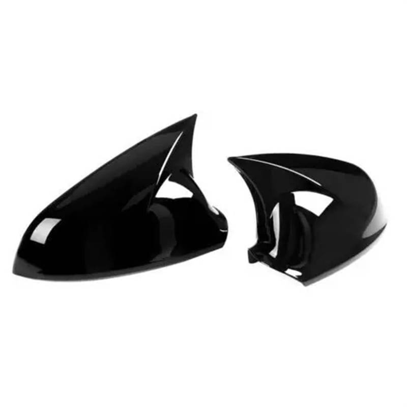 Auto Rückspiegel Kappe Für Vauxhall Für Astra H Für MK5 04-09 Für Astra J Für MK6 10-13 Auto Rückspiegel Aufkleber Spiegel Abdeckung Flügel Kappe Außentür Fall Trim(Astra J Gloss Black) von DIINJ