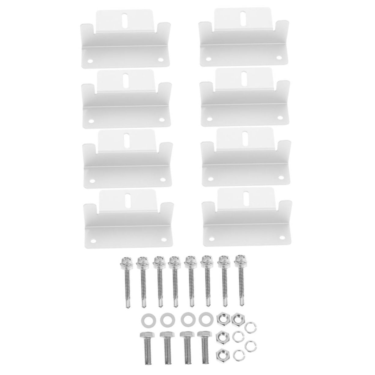 DIKACA Solarpanel Halterung 8 Teiliges Montageset Für PV Anlagen Verstellbare Montage Für Garten Balkon Und Dach Robust Und Wetterbeständig von DIKACA