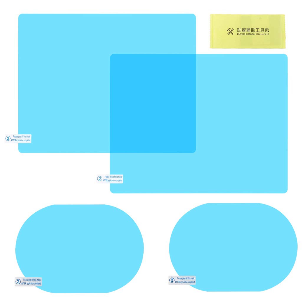 DIMITU 4 Stück Anti-Beschlag-Folie Auto-Rückansicht-Folie Schutzfolie, blendfrei, regenfest, Anti-Wasser von DIMITU