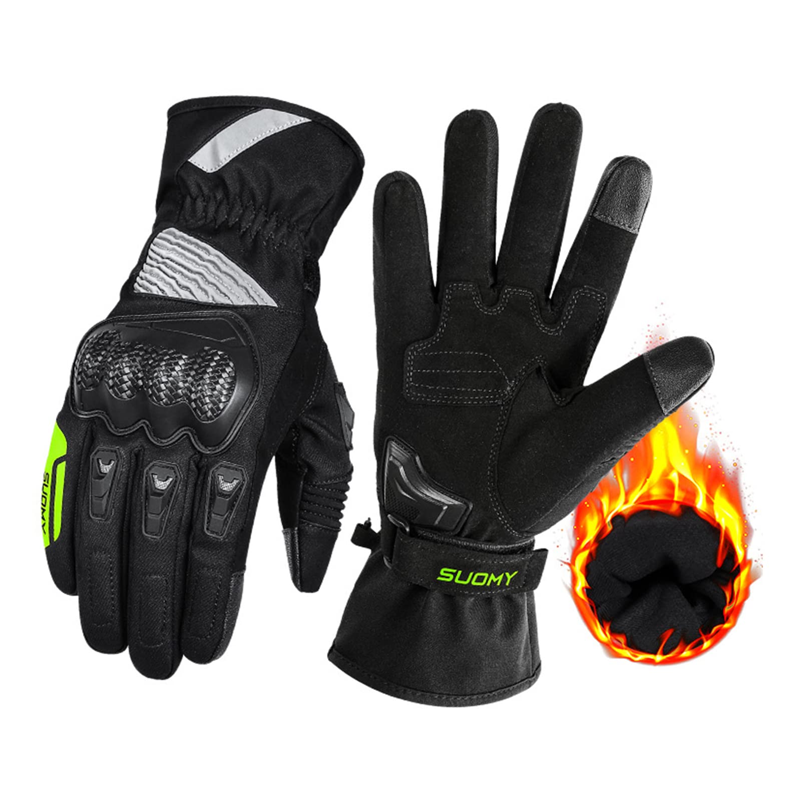 DIMITU Vollfinger-Handschuhe für Motorräder, Radfahren, Motorrad, ATV, Fahrrad, Camping, Klettern, Wandern, Herren und Damen von DIMITU