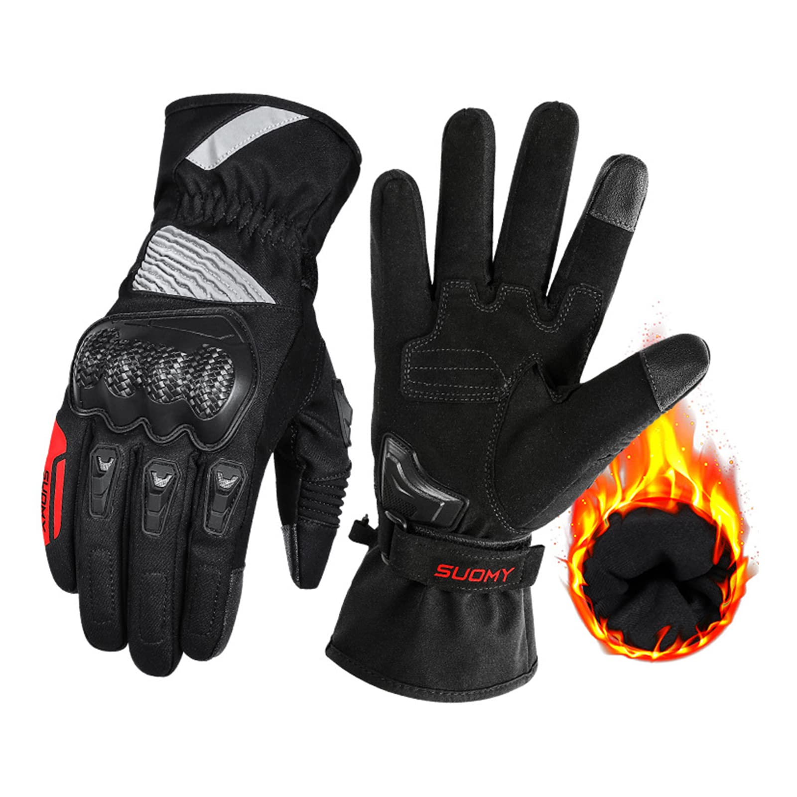 DIMITU Vollfinger-Handschuhe für Motorräder, Radfahren, Motorrad, ATV, Fahrrad, Camping, Klettern, Wandern, Herren und Damen von DIMITU