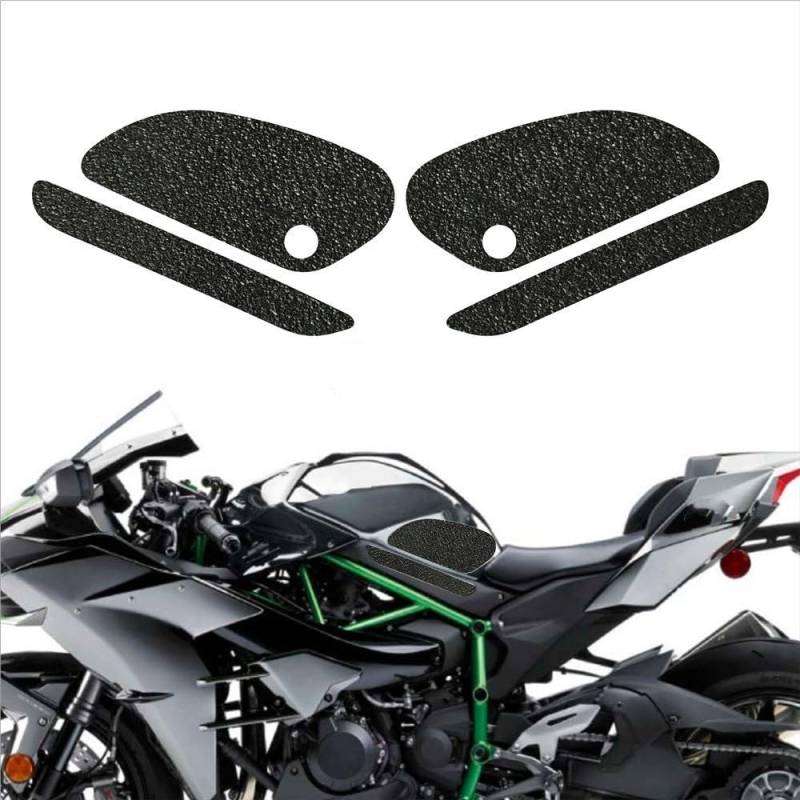 DINGFAFA Tankpad Lackschutz Motorrad MotorradTankgriff, KraftstofftankTraktionspolster, seitlicher Kniegriffschutz für KA&WASAKI 17–18 Für Ninja H2 Carbon von DINGFAFA