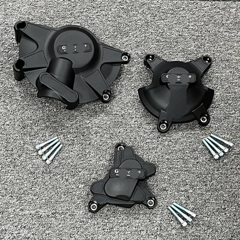 Motorrad Motorabdeckung Motorrad-Motor-Schutzhülle Karbonfaser-Druck Für Ya&maha YZF R1 2009–2014 von DINGFAFA