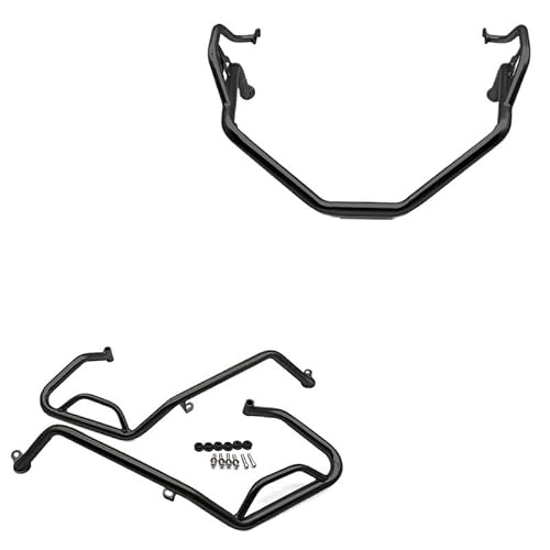 Motorradstoßstange dekorative Blöcke Für XADV 750 XADV750 2021-2024 Motor Schutz Crash Bar Motorrad Edelstahl Stoßstange Rahmen Schutz X-ADV 750 von DINGFAFA