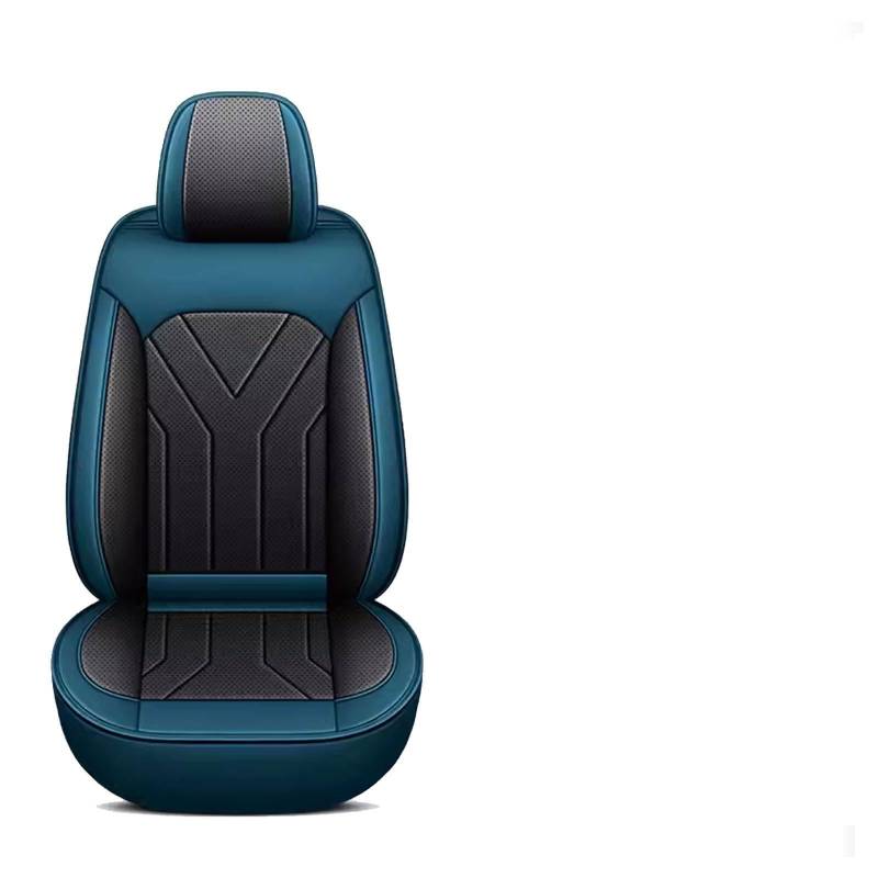 Autositzbezüge Universal Set für Honda Accord CR-V (2012-2024) Civic HR-V Honda E Insight Jazz, Leder Autositzbezug Komplettset, Aus Premium Leder + Einzigartigem Design 5-Sitzer Sitzbezüge(C(Blue-bla von DINGQINGYUN