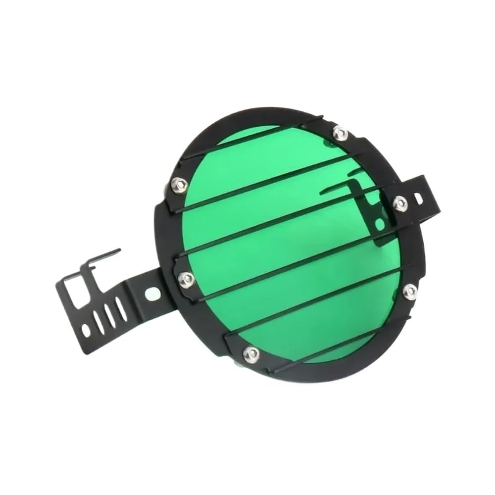 DINGYIG Für Cub Für CC110 2023 Motorrad Scheinwerfer Schutz Anti-Kollision Grille Schutz Zubehör(Green with Logo) von DINGYIG