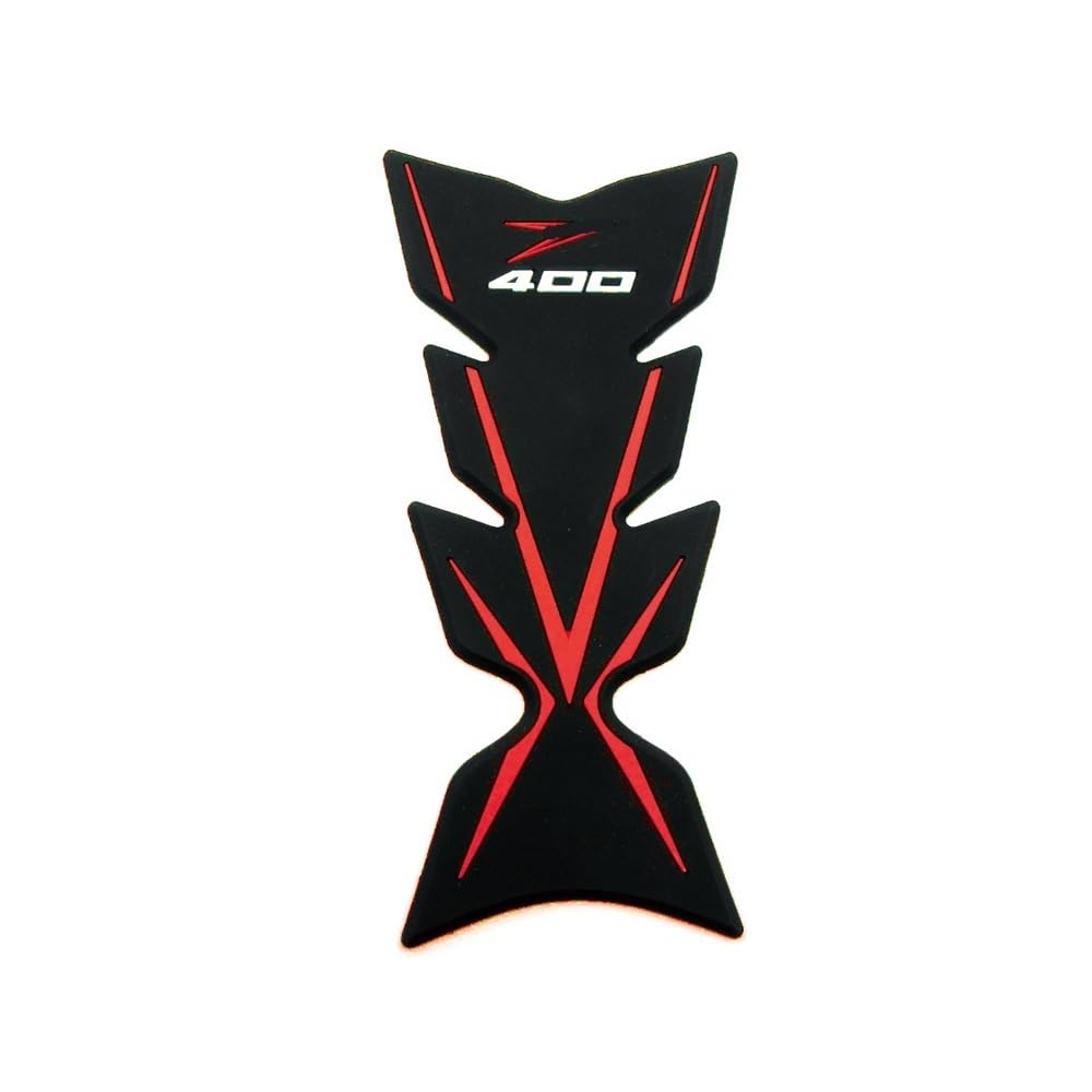 DINGYIG Für K&awasaki Für Z400 Für Ninja 400 Motorrad Tank Pad Schutz Öltank Aufkleber Grip Traktion Seite Abziehbilder Aufkleber(Tank Pad Red) von DINGYIG