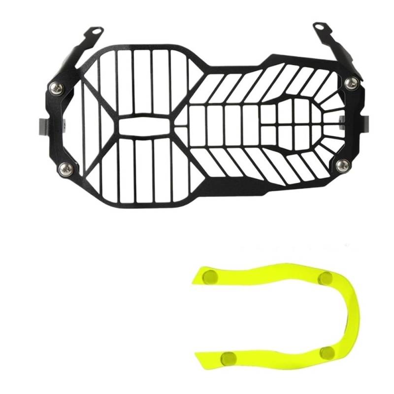 DINGYIG Für R1250GS Für R 1200 1250 GS Für R1200GS LC Für Adventure Motorrad Zubehör Scheinwerfer Protector Grille Schutz Abdeckung Motor Teile(Black-green) von DINGYIG