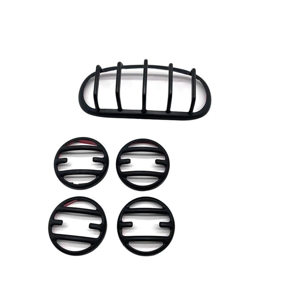 DINGYIG Für Rebel Für CMX1100 2020-2022 2023 2024 Motorrad Scheinwerfer Grill Abdeckung Front Scheinwerfer Schutz Schutz(Matte Black 5 Pcs) von DINGYIG