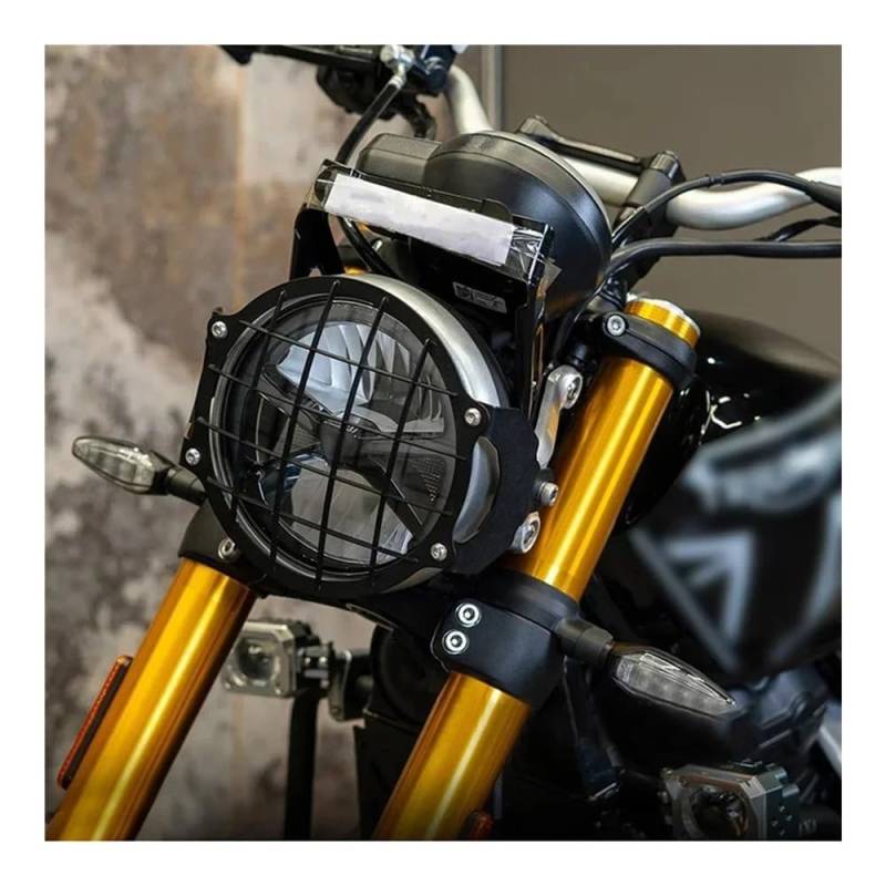 DINGYIG Für Scrambler400X Für Speed400 Für Geschwindigkeit 400 Für Scrambler Für 400X 2024 Motorrad Scheinwerfer Schutz Scheinwerfer Gitter Grille Licht Abdeckung von DINGYIG