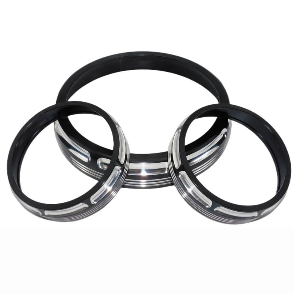 DINGYIG Für Touring Für Electra für Street Für Glide Für Road King Motorrad 7 "Burst Scheinwerfer Scheinwerfer Trim Ring 4,5" Hilfs Lampen(Style3) von DINGYIG