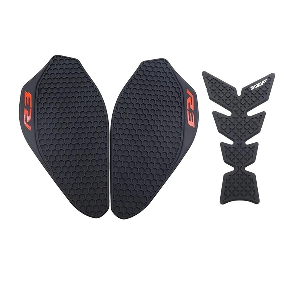 DINGYIG Für Y&amaha Für YZF-R3 Für YZF R3 Für YZFR3 2019-2023 Motorrad Seite Kraftstoff Tank Pad Schutz Aufkleber Aufkleber Grip Tank Traktion Pads Aufkleber(Color-6) von DINGYIG