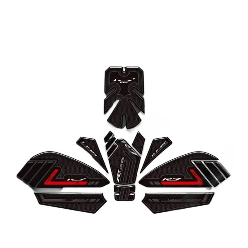 DINGYIG Für Y&amaha Für YZF-R7 Für YZFR7 Für HP 2022 Motorrad Tank Griffe Pad Protector Aufkleber Aufkleber(Color-17) von DINGYIG