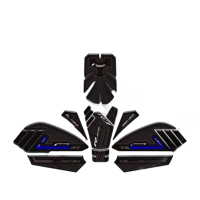 DINGYIG Für Y&amaha Für YZF-R7 Für YZFR7 Für HP 2022 Motorrad Tank Griffe Pad Protector Aufkleber Aufkleber(Color-6) von DINGYIG