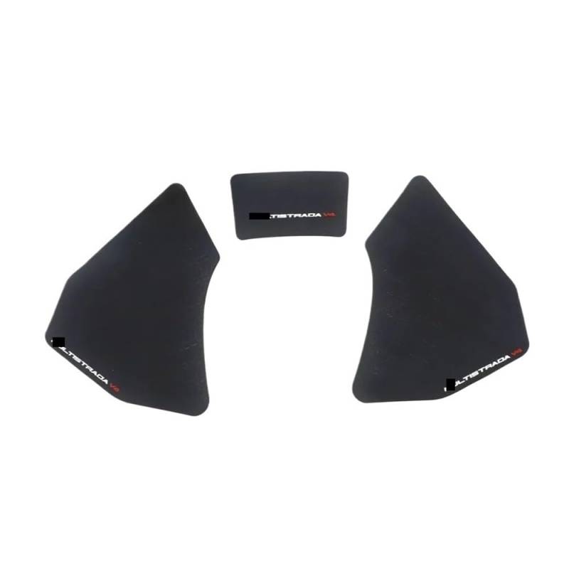 DINGYIG Motorrad Seite Kraftstoff Tank Pad Aufkleber Gummi Aufkleber FÜR D&ucati FÜR Multistrada FÜR V4 S FÜR V4S 2021 Aufkleber von DINGYIG