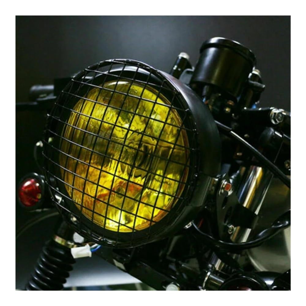 DINGYIG Universal 7 Zoll Motorrad Scheinwerfer Mesh Grill Abdeckung Protector Guards Quadratische Abdeckung von DINGYIG