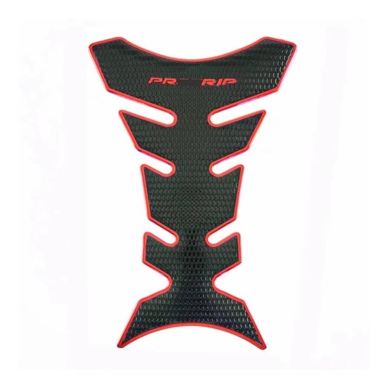 DINGYIG Universal-Tankaufkleber Für Motorrad Tankpad Matte Öl Gastankschut Motorradabdeckung Aufkleber Dekoration Aufkleber(Model C Red) von DINGYIG