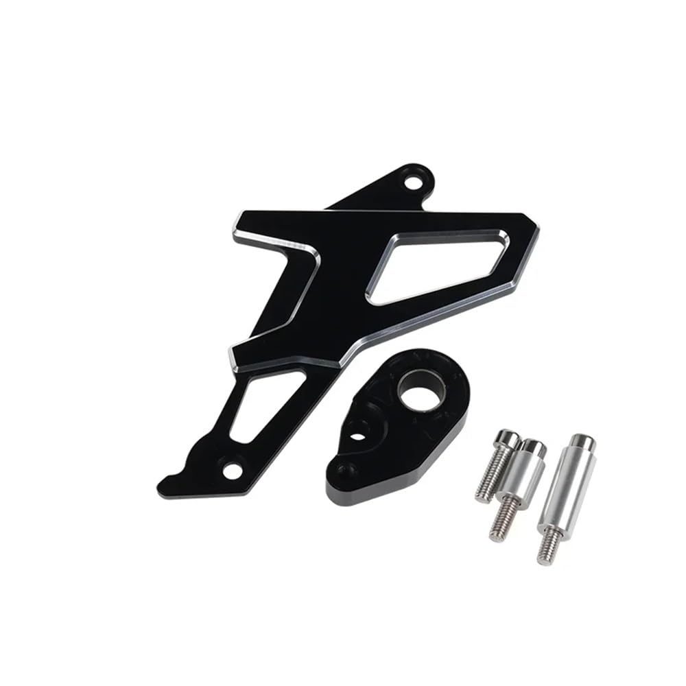 Für CRF300L Für CRF300 Für Rally Für CRF 300L 2021-2023 Motorrad Ritzel Abdeckung Kette Protector Schutz Kappe Zubehör Kettenschutz Motorrär(Black) von DINGYIG