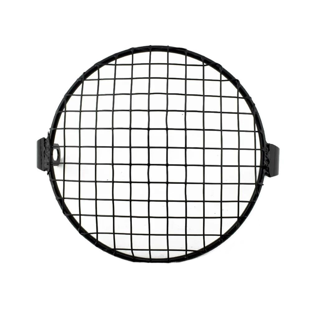 Für Cafe Racer Für Cruiser 6,5 "Motorrad Scheinwerfer Mesh Grill Schutz Front Lampe Mesh Grille Abdeckung Schutz Scheinwerfer Abdeckung(Color2) von DINGYIG