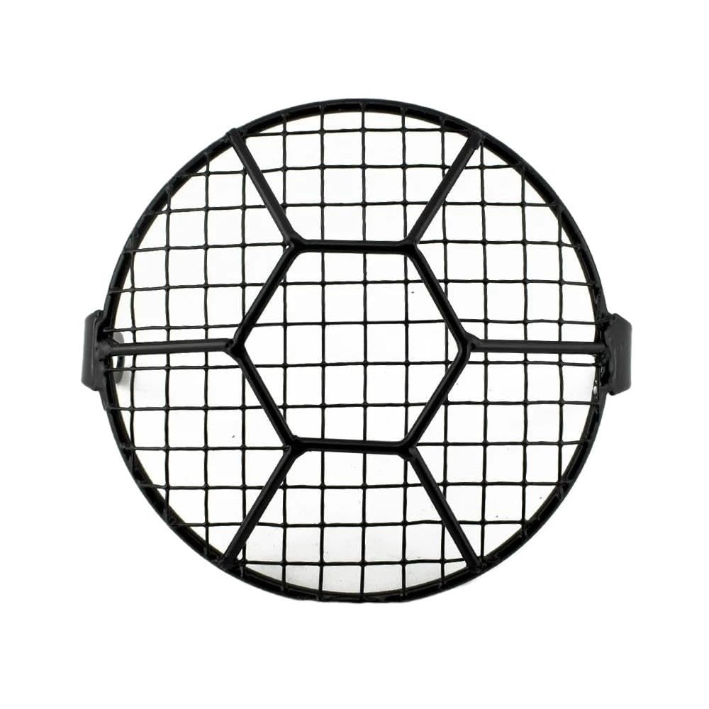 Für Cafe Racer Für Cruiser 6,5 "Motorrad Scheinwerfer Mesh Grill Schutz Front Lampe Mesh Grille Abdeckung Schutz Scheinwerfer Abdeckung(Color3) von DINGYIG